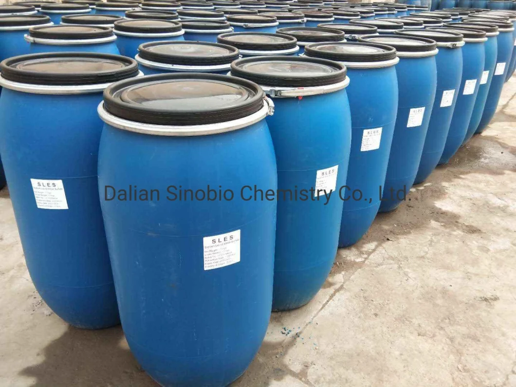 Sinobio Sodium Lauryl Ether Sulfate SLES 70% CAS 68585-34-2 Detergent Materials