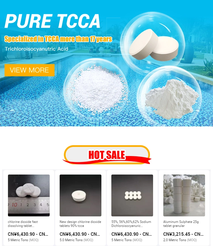 TCCA 90% Granular Trichloroisocyanuric Acid Powder for Swimming Pool Water Treatment TCCA