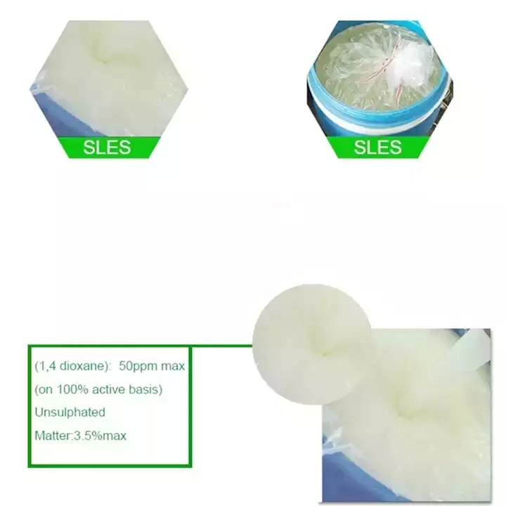 Shampoo Production Household Cleaning CAS 68585-34-2 Sodium Lauryl Ether Sulphate SLES